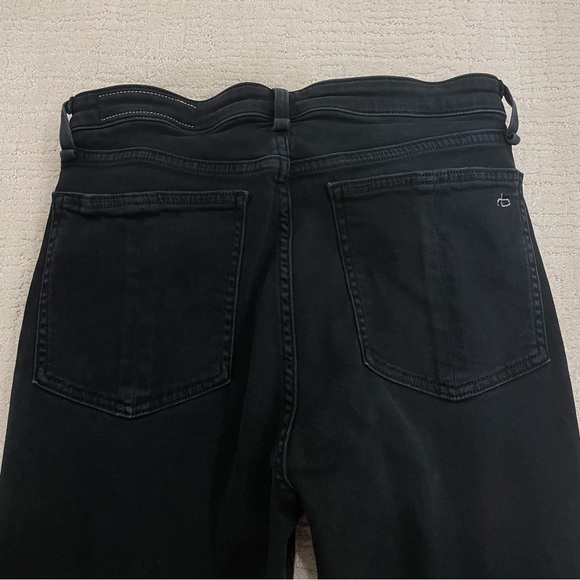 Rag & Bone Nina High Waist Ankle Skinny Distressed Black Jeans - Size 30, EUC - Picture 6 of 6
